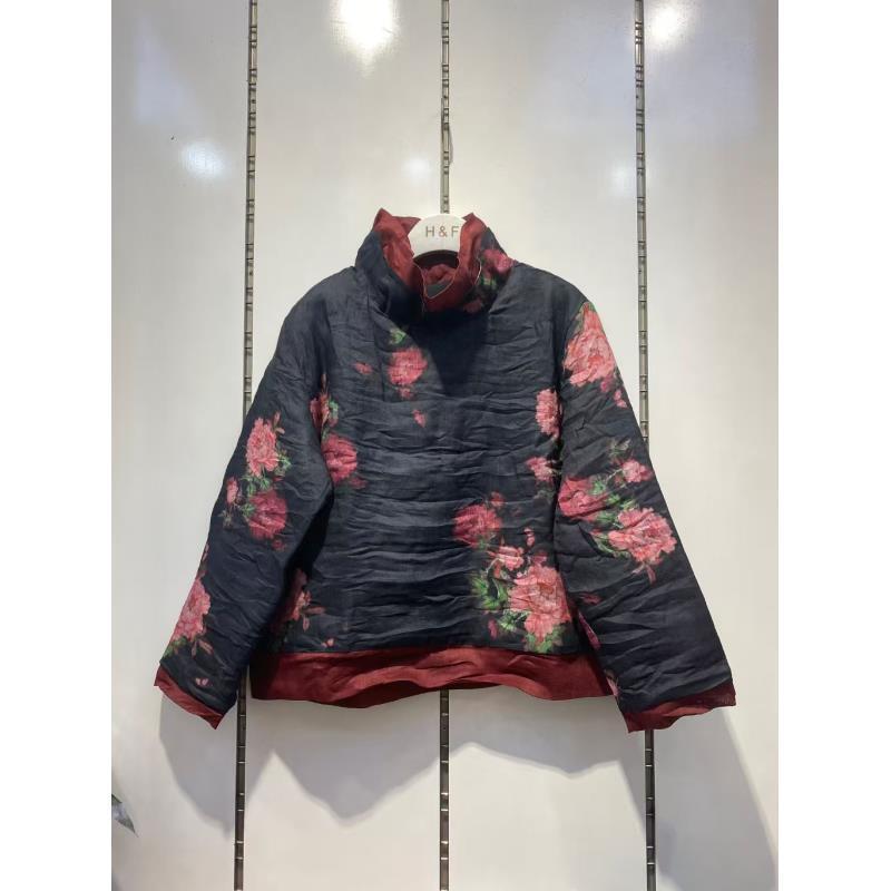 012苎麻加棉棉衣棉服 穿90-150斤