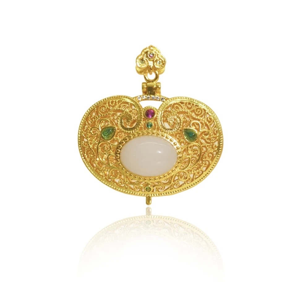 《胡老板》D147-国风气质设计款和田玉吊坠