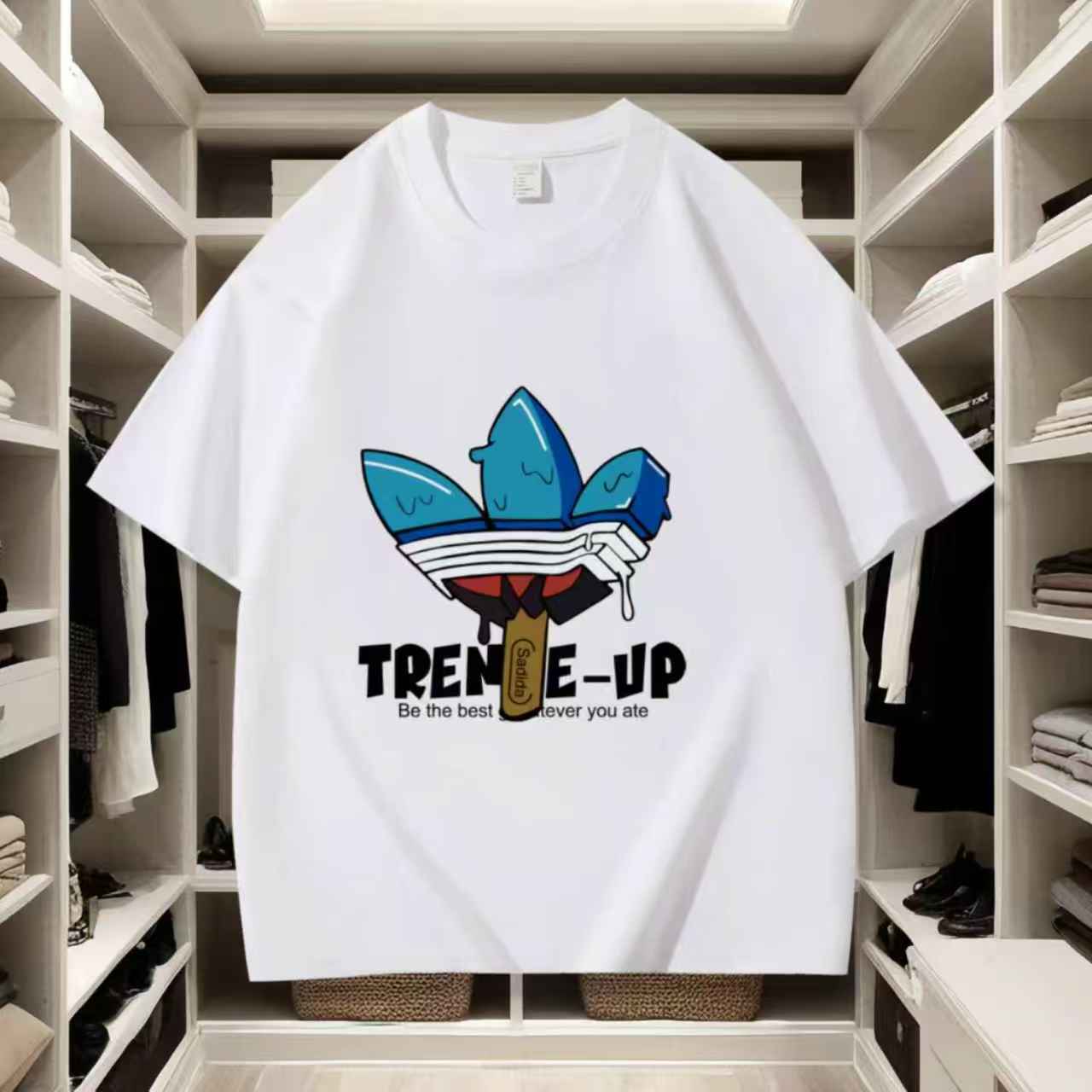 【一折粉丝福利】潮牌男女同款圆领百搭T恤