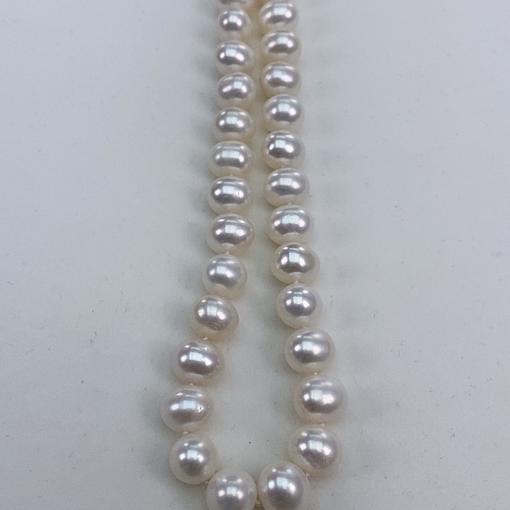 淡水珍珠颈饰银S925镶嵌