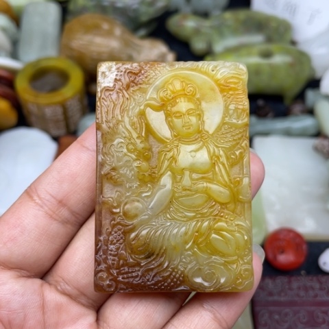 蛇纹石玉未镶嵌颈饰33