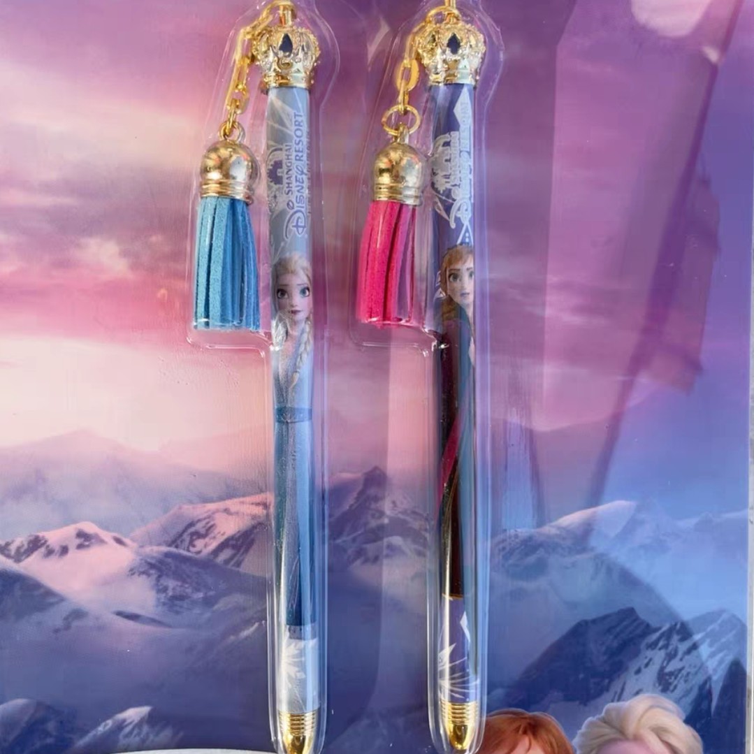 上迪乐园正品圆珠笔文具冰雪奇缘笔圆珠笔
