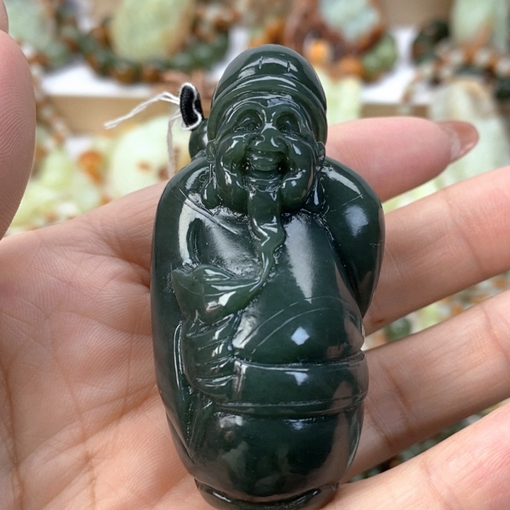 【闪购商品】透闪石质玉把件未镶嵌