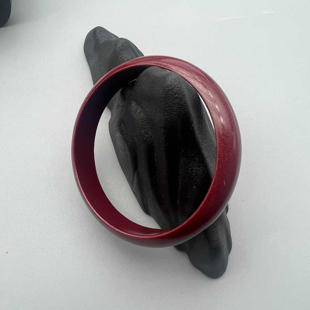 含辰砂工艺品ZC442-紫色女士气质款光面手镯宽13mm