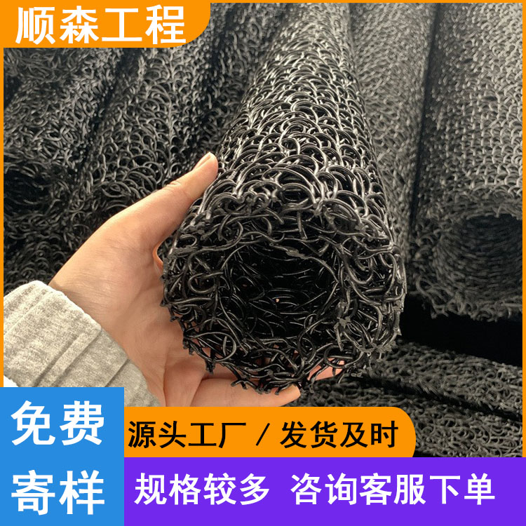 透水塑料盲沟园林绿化渗排水包布矩形内支撑乱丝盲沟管生产厂家