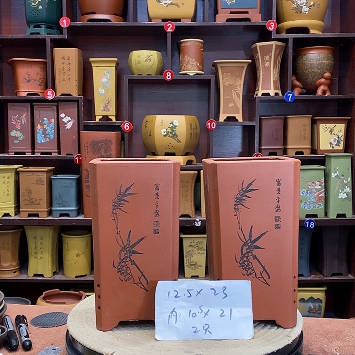 紫砂花盆紫砂花盆