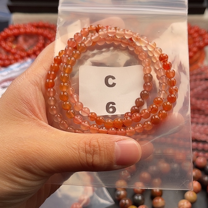 南红玛瑙未镶嵌多样性发货默认微瑕称重5mm3条