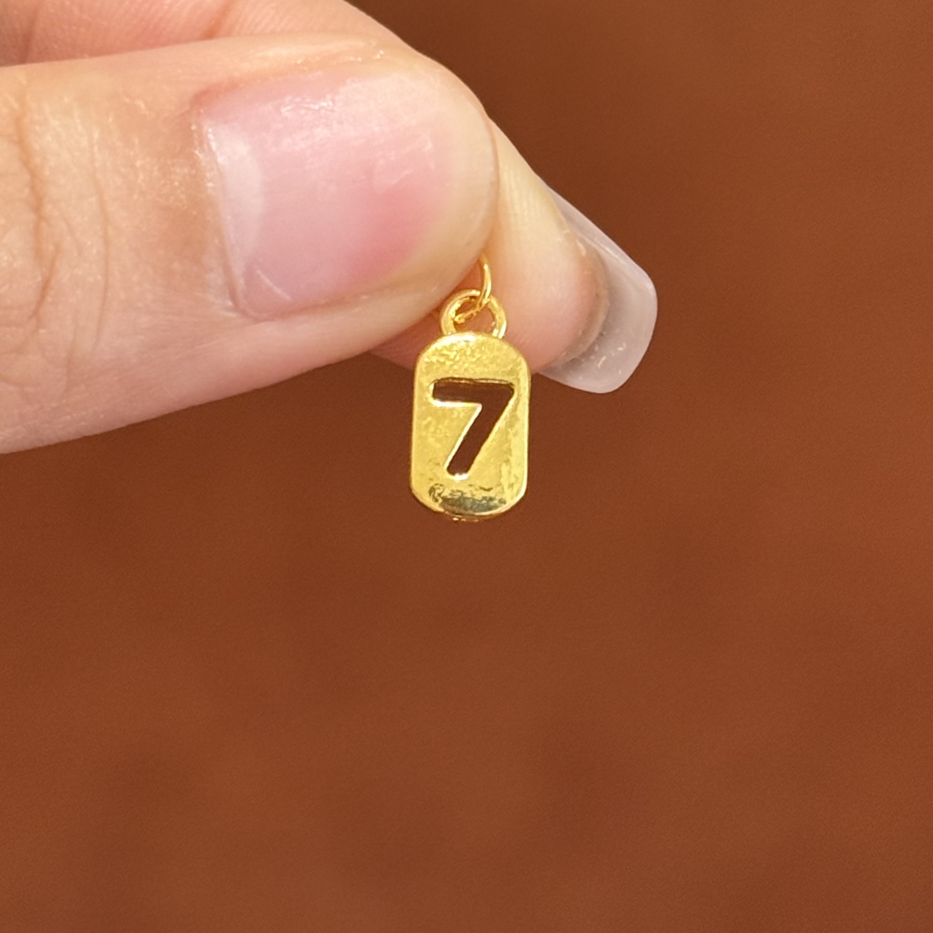 贝贝黄金 足金999 幸运数字牌7号 素金 圆环 5D工艺 2 25