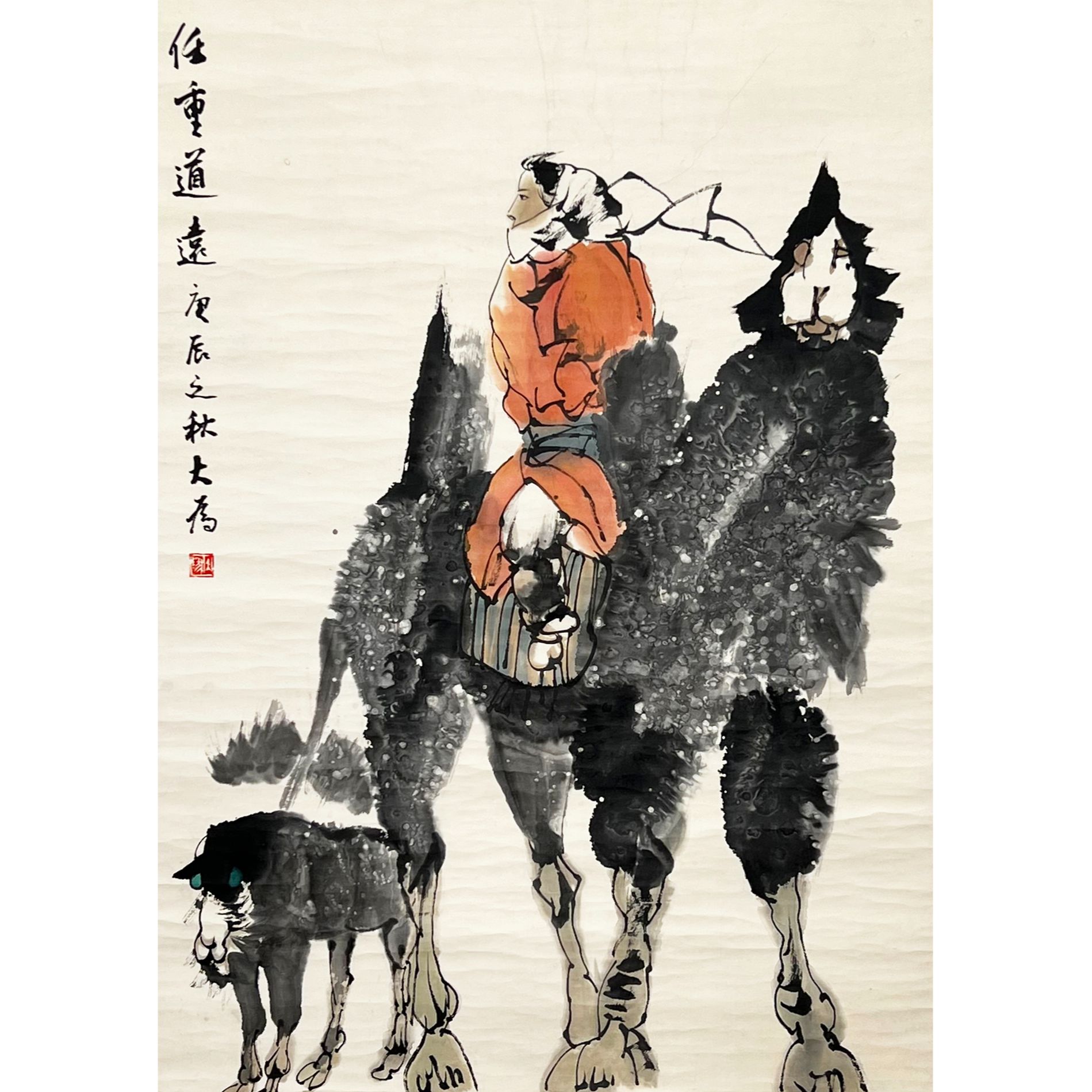 HZ0068-刘大为绘画立轴87x60cm/约4.6平尺