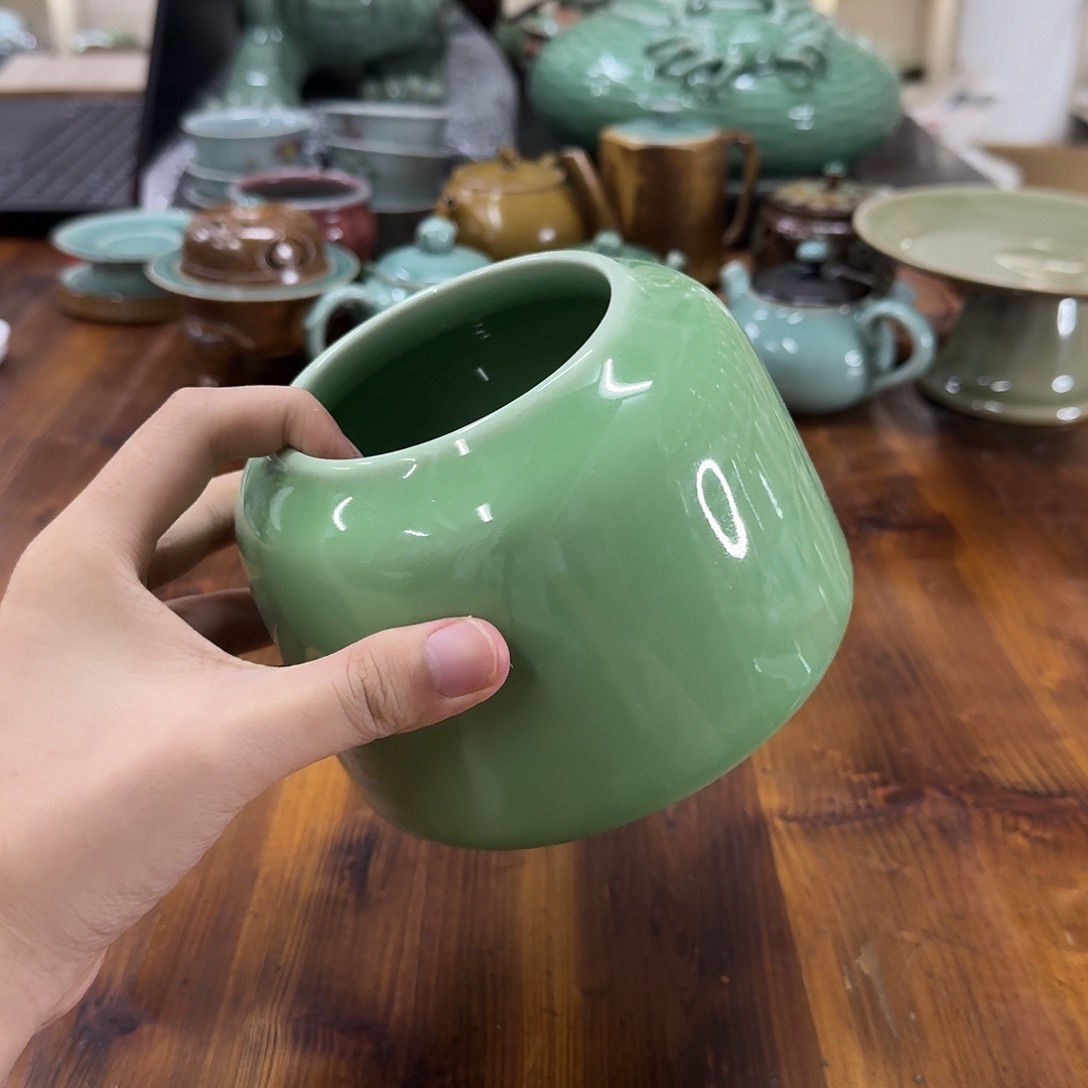 龙泉青瓷茶器微瑕8306