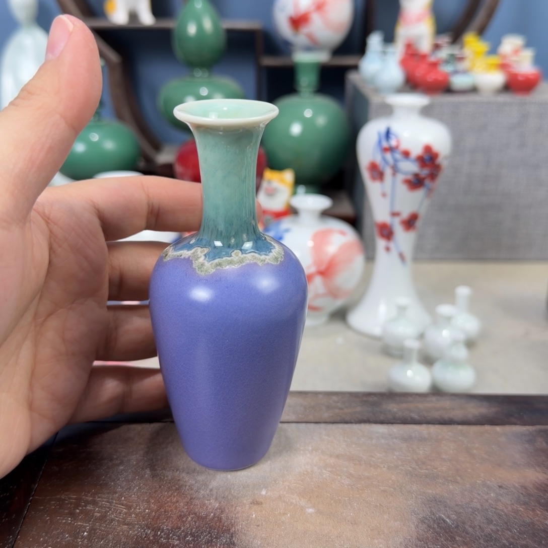 陶瓷手工小花器摆件