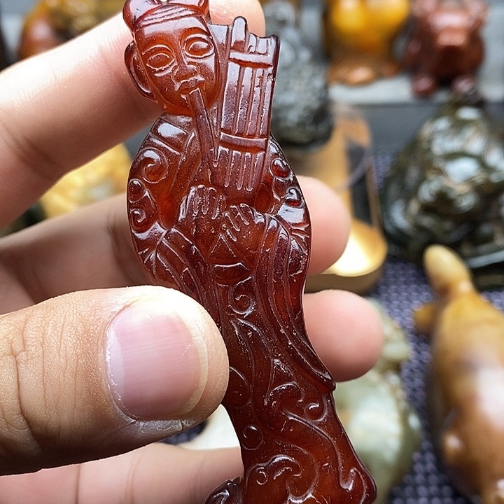 未镶嵌蛇纹石玉颈饰