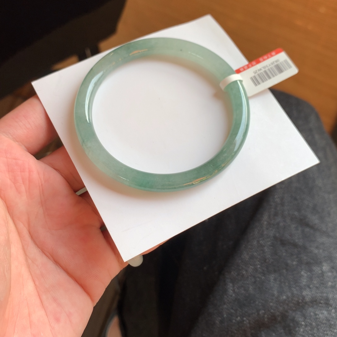 翡翠未镶嵌手镯47号59