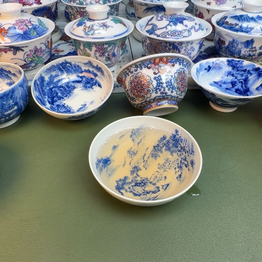 陶纯手工纯手绘茶具246