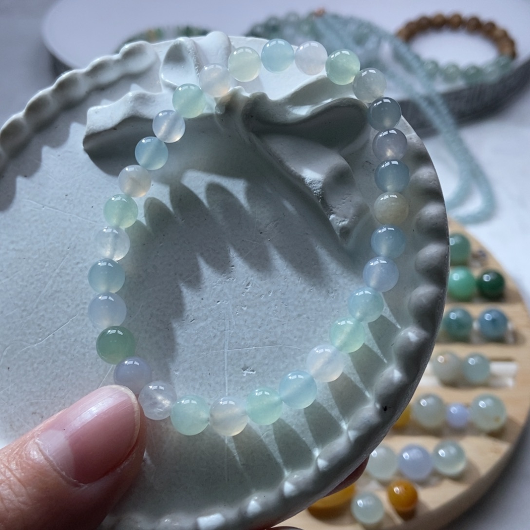 翡翠散珠翡翠手串