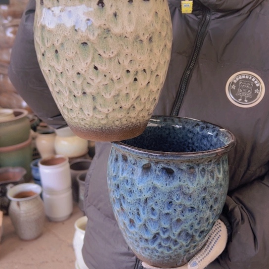 紫砂花盆高21口18————