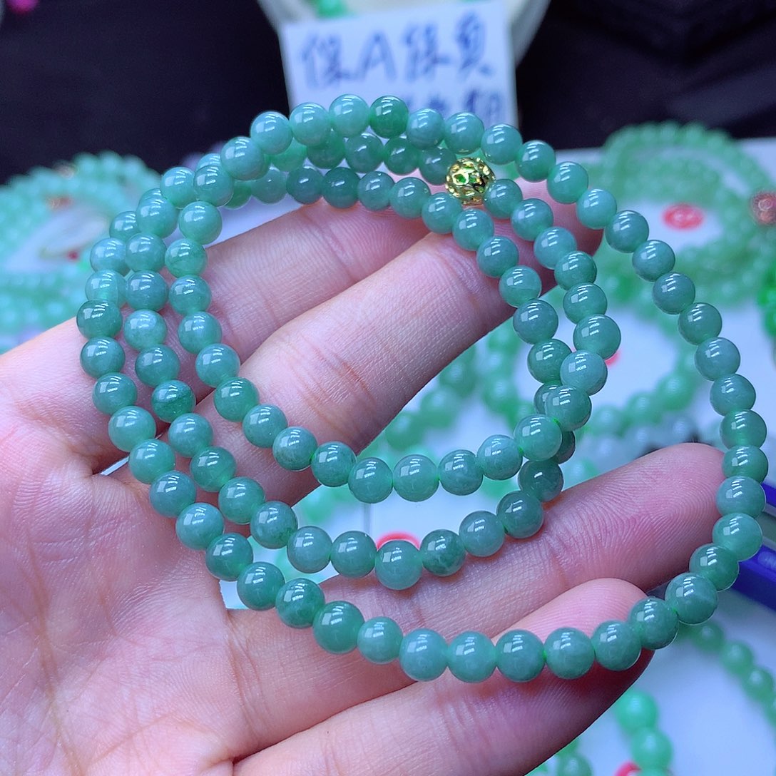 翡翠毛衣链未镶嵌