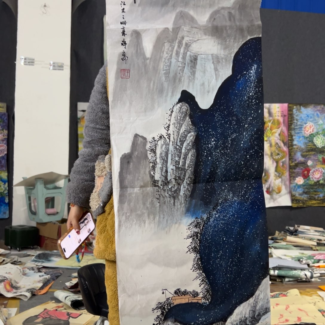 国画国画作品画心一张