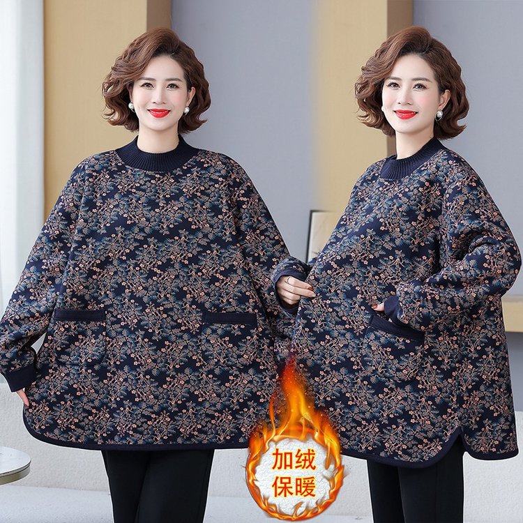 100-240斤加大加肥加大妈妈装保暖衣中老年上衣2025年冬季洋气