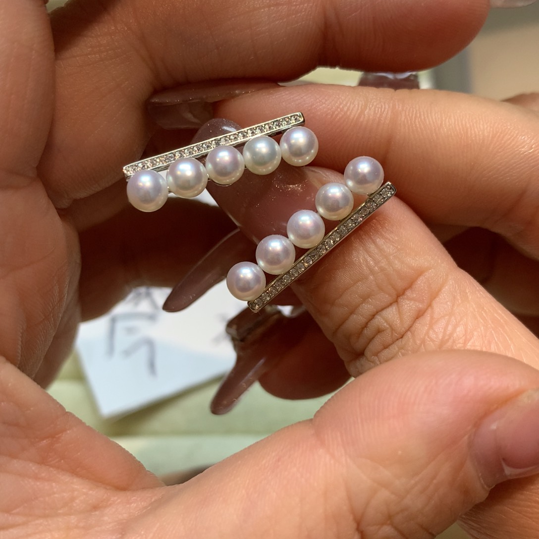 淡水珍珠耳饰未镶嵌