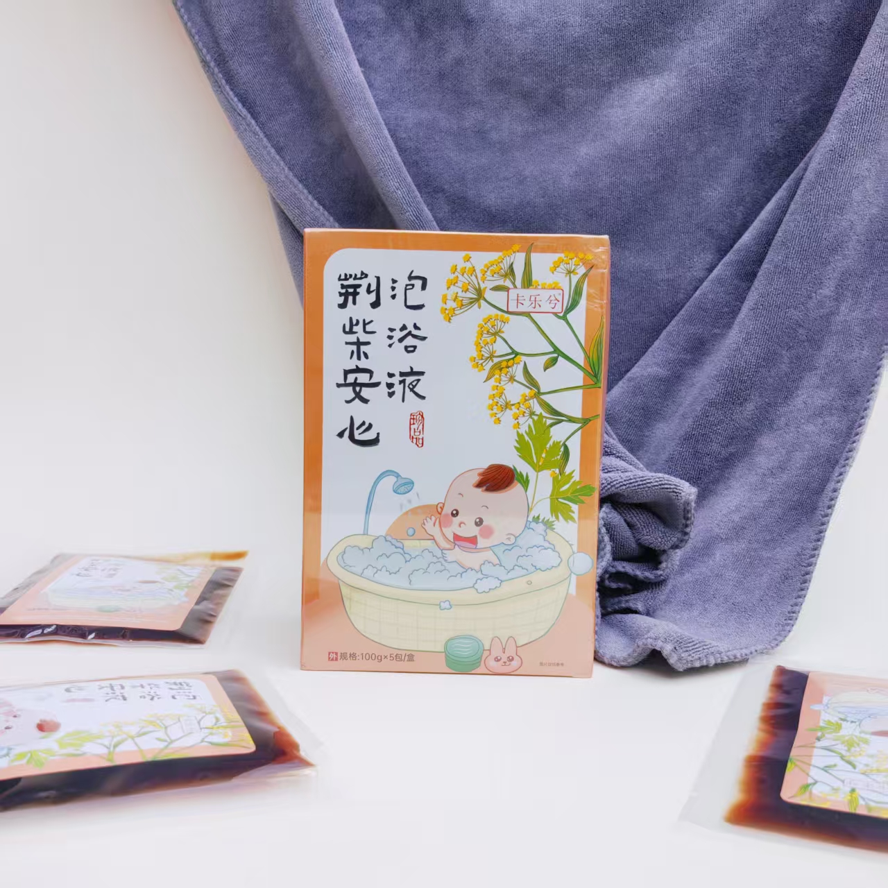 荆柴安心泡浴液 | 张老师轻养局培固泡浴液100g×5包/盒