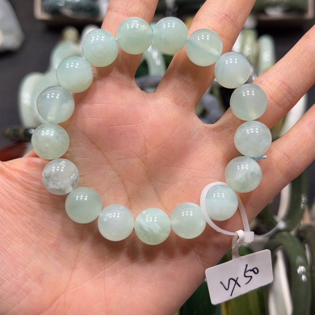 蛇纹石玉未镶嵌手链