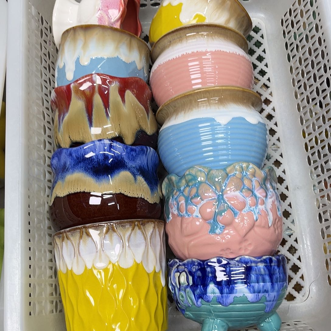 陶瓷花盆特价上新口8-10厘米