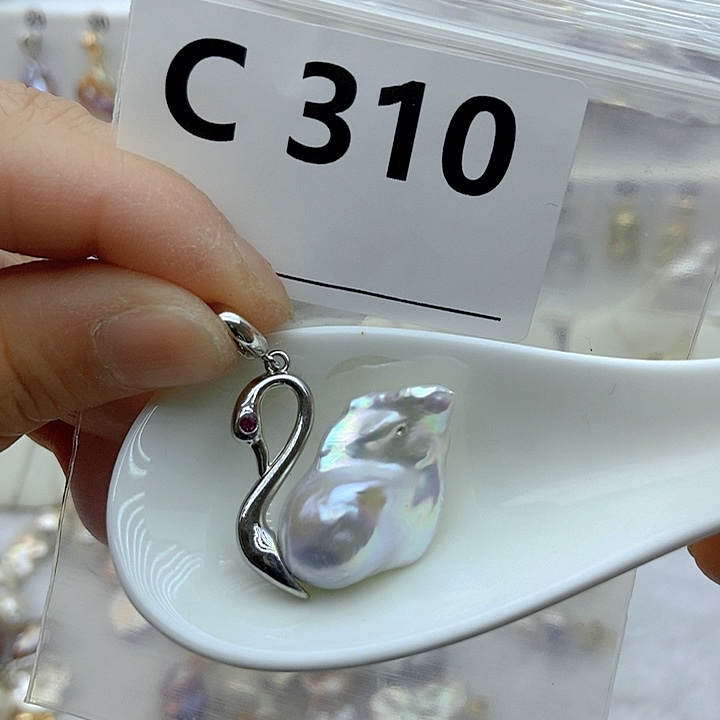 淡水珍珠颈饰银S925镶嵌