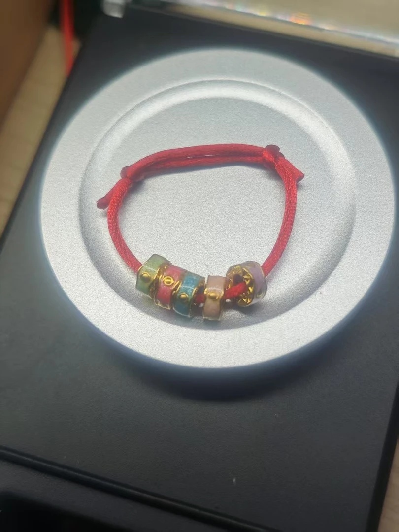 A(170）足金烧蓝隔片五片（详情见第二张图）多样性发货