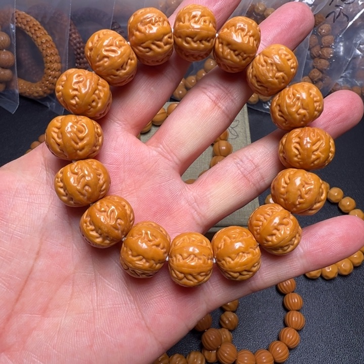 猴头核桃手串八棱16