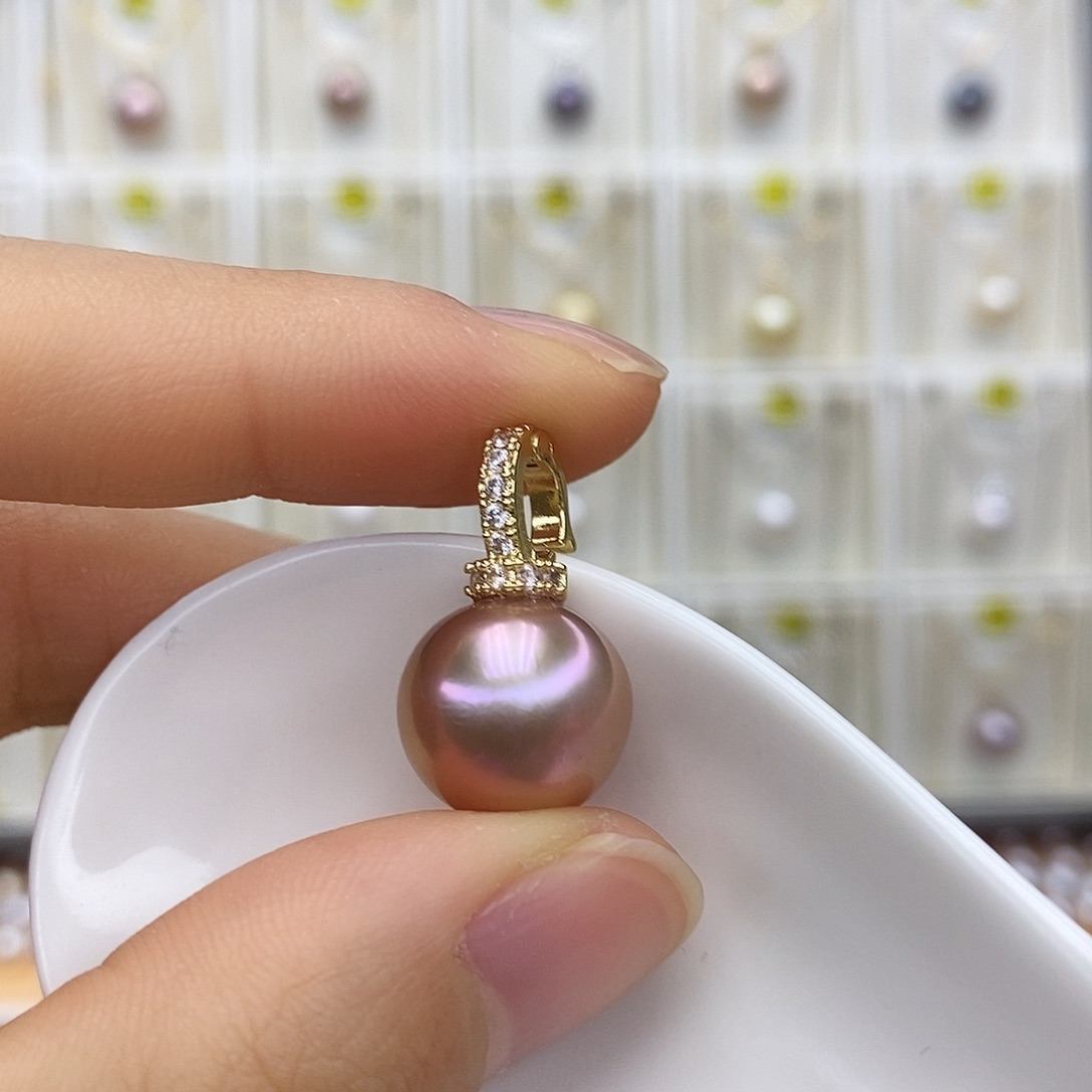 未镶嵌淡水珍珠吊坠(赠链)