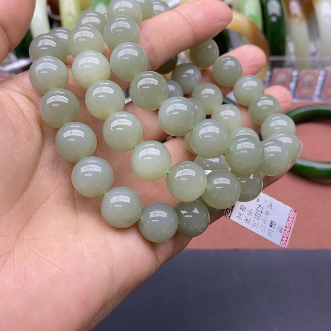 和田玉未镶嵌手串多样性拍一发一 卡12