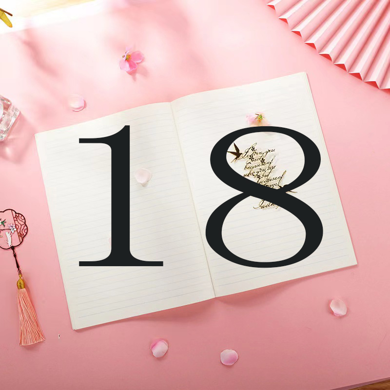 1-18手账本册 以直播间展示为准