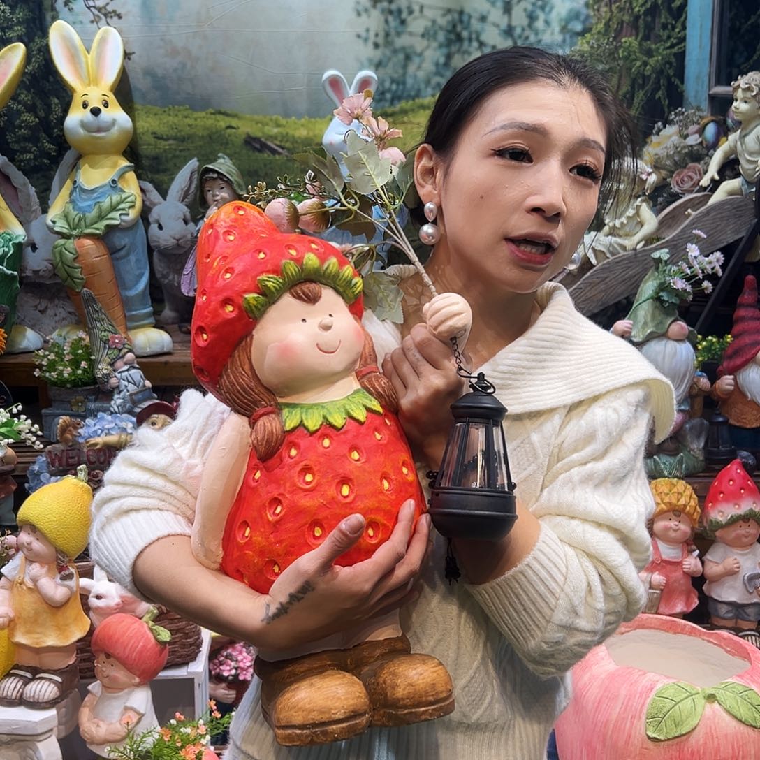 花园摆件红红火火