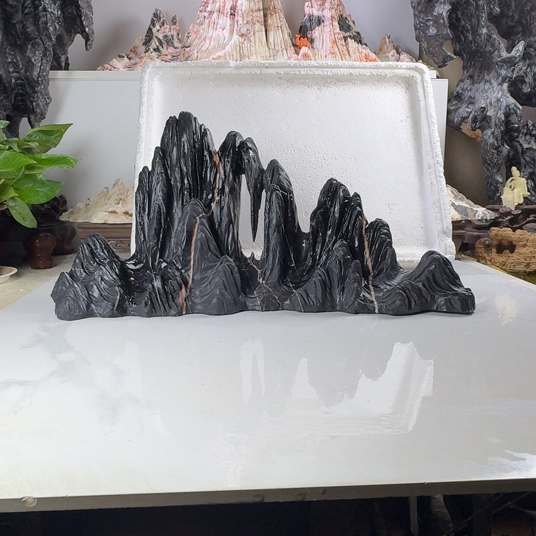 逗***￥山峰摆件鱼缸造景