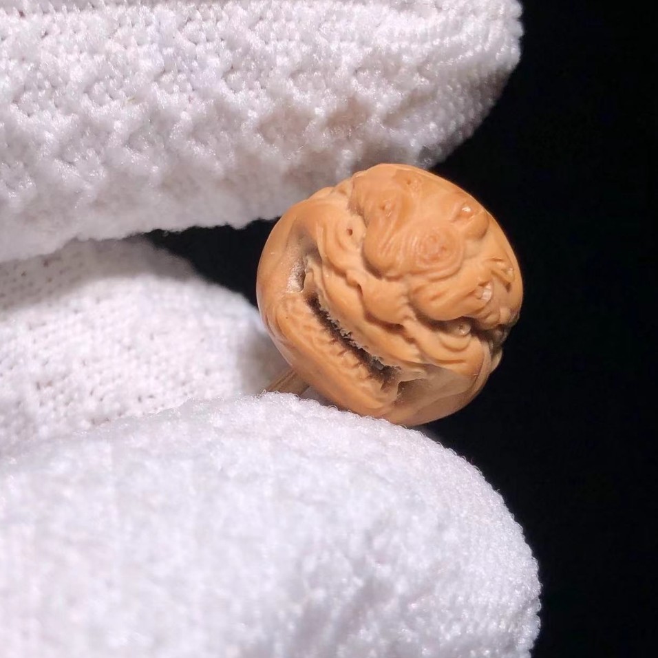 猴头雕刻恶僧单颗