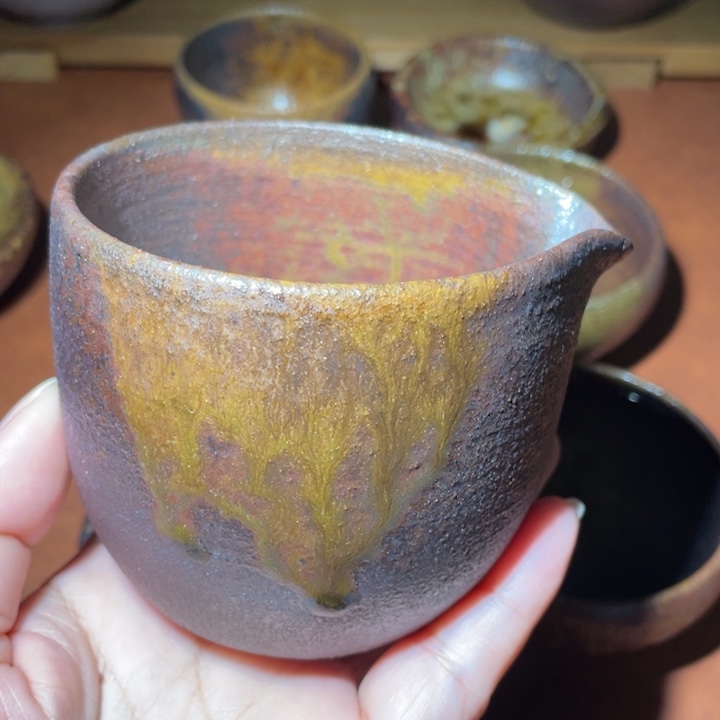 王***星茶盏柴烧自然落灰烧