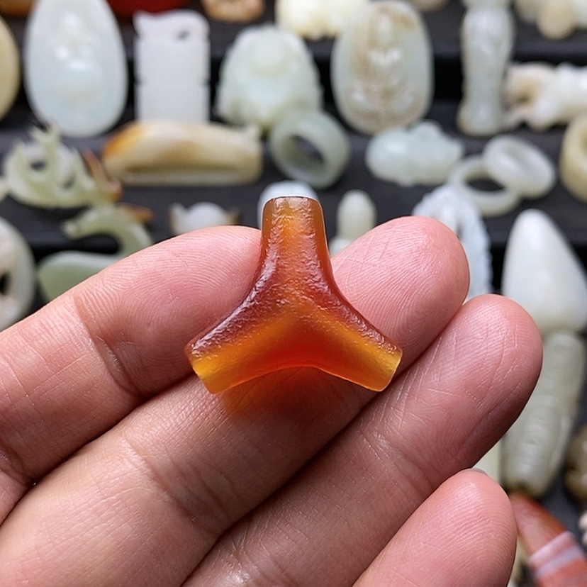 【闪购商品】玛瑙/玉髓三通未镶嵌