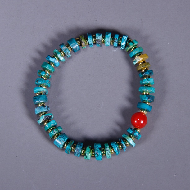 旧藏 绿松石手串 听雨轩 Z 82423