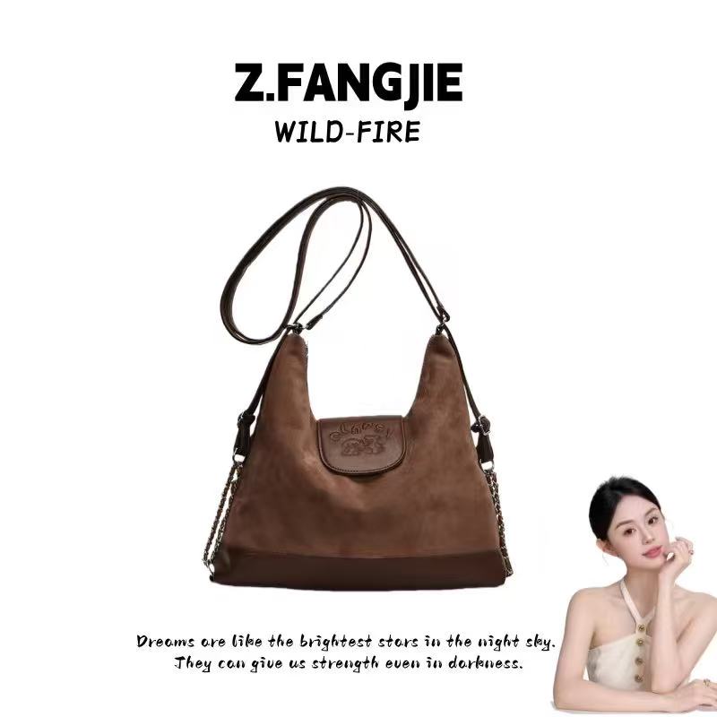 拉链朋克风休闲托特包秋冬单肩包斜跨女士见外包装