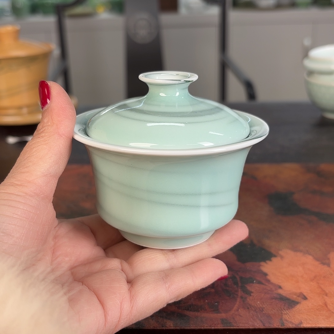 龙泉云间青瓷小米茶器