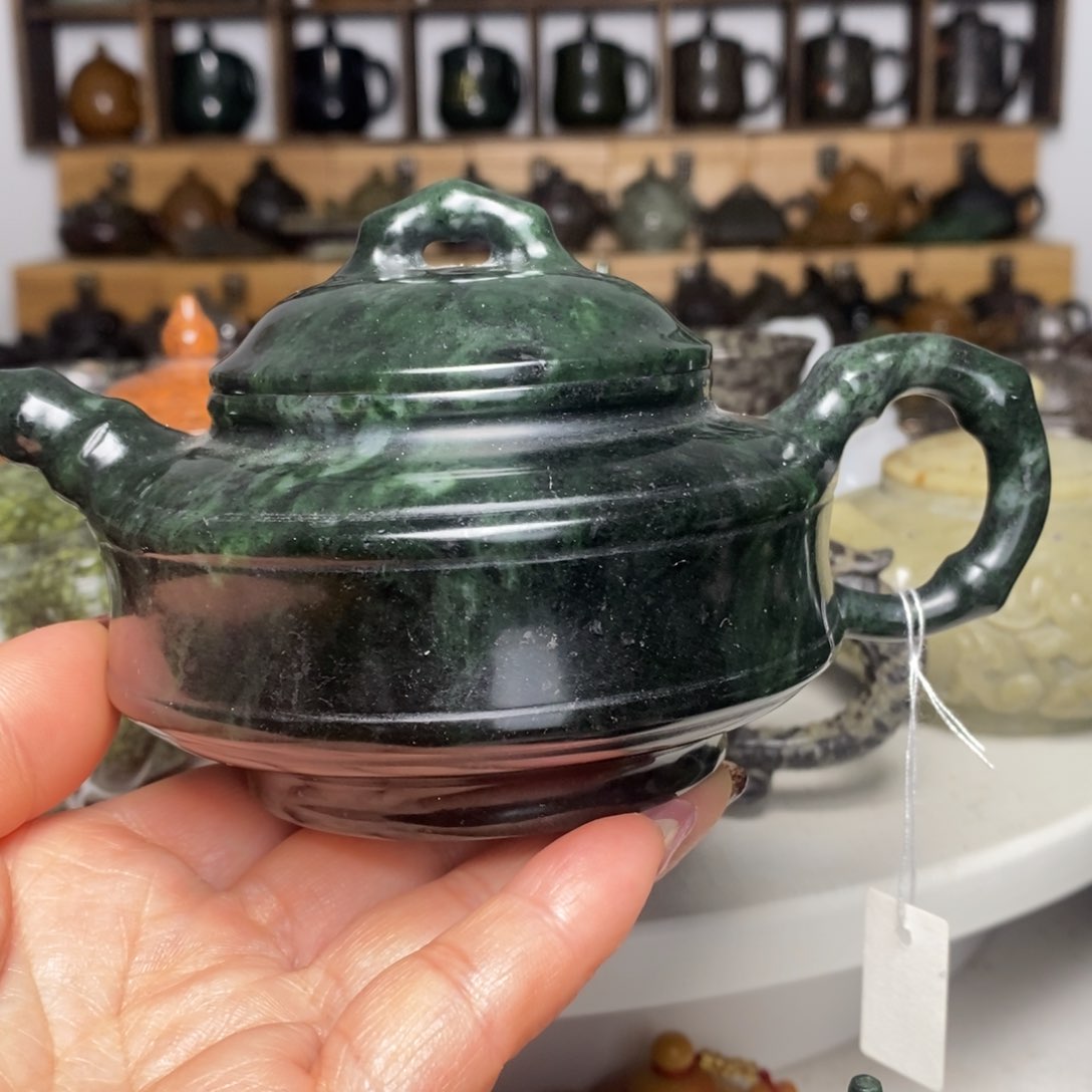 藏玉药王石福利款竹节壶240cc