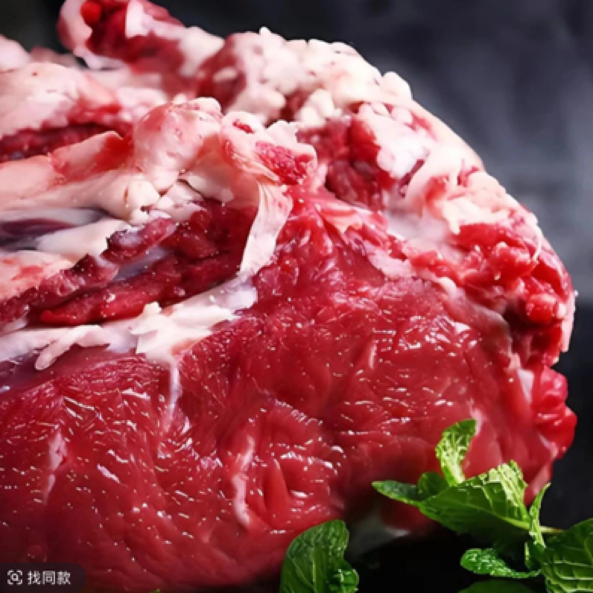 原切牛排鲜牛上脑肉又叫牛吊龙一斤（手切牛肉涮，可烤肉，可煎牛排）肉质细腻多汁