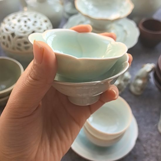 瓷片湖田窑杯一个全品