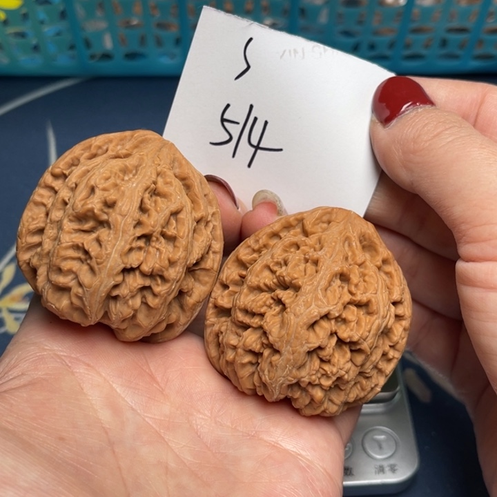 文玩核桃把件粗筋45