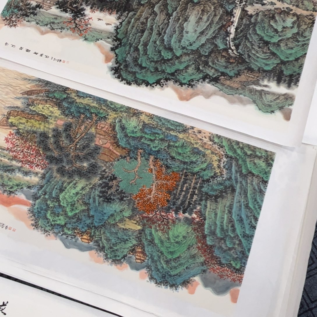 袁***国画四尺山水作品m