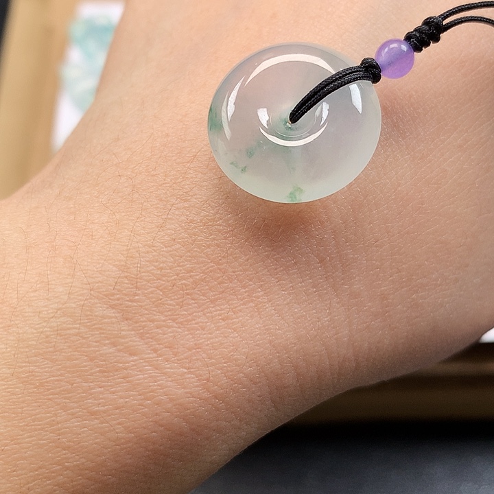 翡翠吊坠(不含链)未镶嵌平安扣