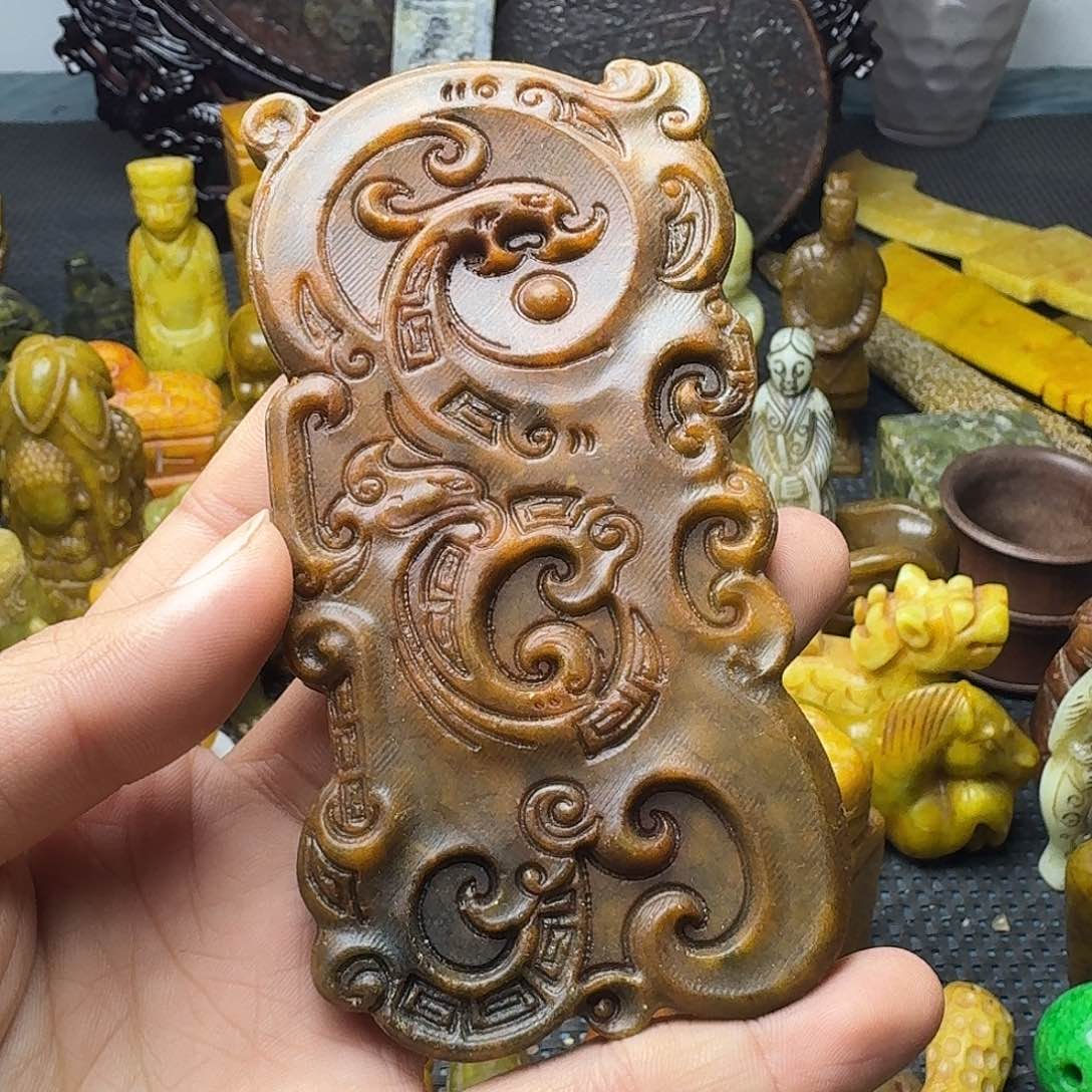 白玉菩提吊坠。。。