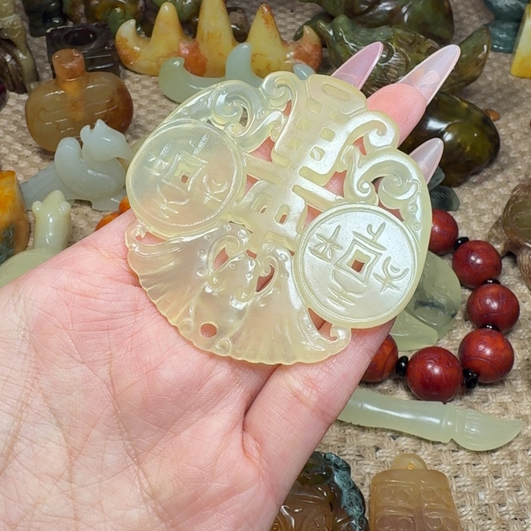 吊坠白玉菩提挂件