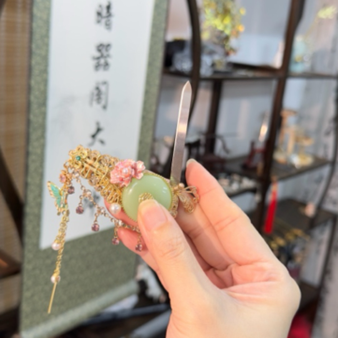 大冲冲原创 现代贝珠发夹发饰